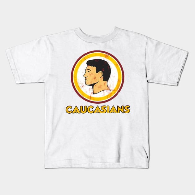 caucasians Kids T-Shirt by KGTSTORE